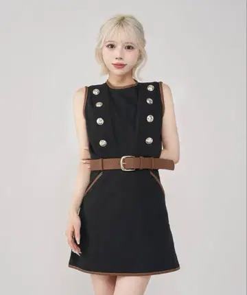Darich 캔버스 미니 원피스 BLK FL 미사용 새상품 완판템