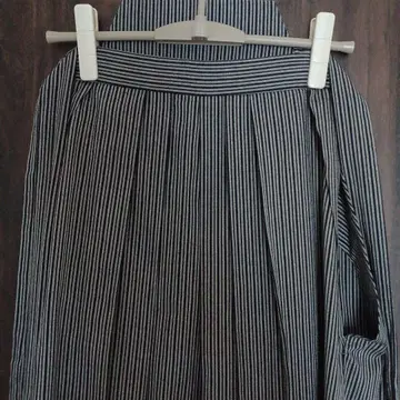 남자용 줄무늬 하카마 (얇은 소재) 끈 아래 90cm