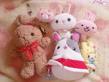 토끼 봉제 인형 6개 세트
