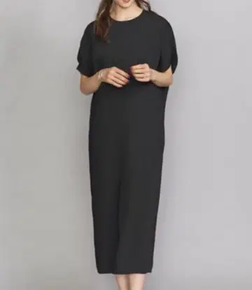 BY DRESS 더블 크로스 코쿤 숏 슬리브 원피스