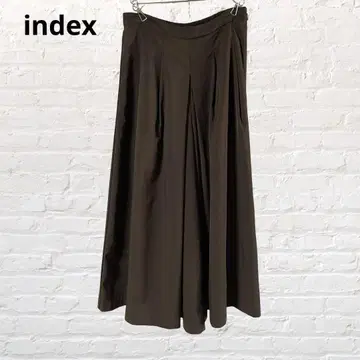 index 와이드 팬츠 브라운 M 허리밴딩 구제 의류 캐주얼