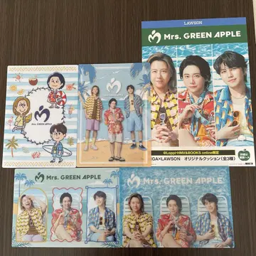 로손 한정판 오리지널 비주얼 시트 [Mrs. GREEN APPLE] 4장