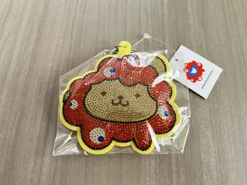 오사카 엑스포 밋밋한 가죽 키링 폼폼푸딩 참 산리오