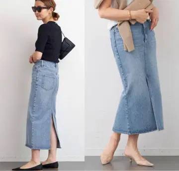 Deuxieme Classe DENIM W Slit 스커트 36
