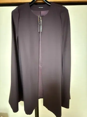 피에르 카르뎅 퍼플 롱 코트 사이즈:38
