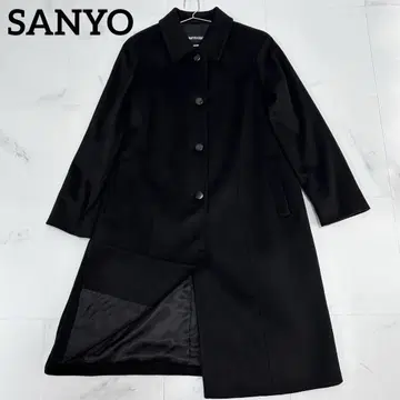 SANYO 캐시미어 100 스텐카라 코트 블랙