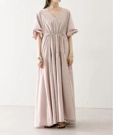 mystic 드로스트 개더 원피스