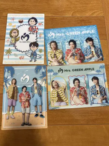 Mrs. GREEN APPLE 로손 오리지널 비주얼 시트 4종