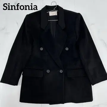 캐시미어 100 Sinfonia 더블 자켓 테일러드 블랙
