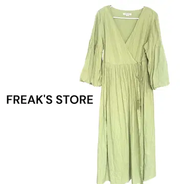 FREAK'S STORE 카슈쿨 벌룬 슬리브 원피스 그린 계열
