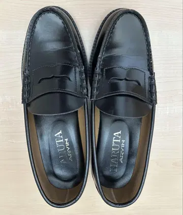 HARUTA 블랙 로퍼 25cm