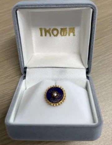 로터리 클럽 전 간사장 (다이아몬드 포함) 핀 배지 옷깃 배지