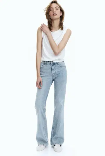 h&m 플레어 하이 데님 36