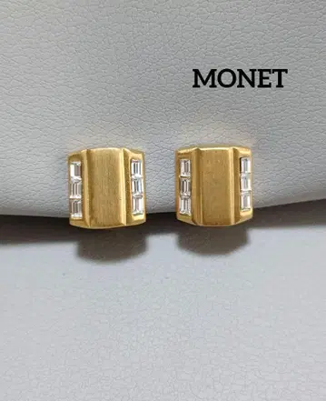 235# MONET 골드 스퀘어 큐빅 귀찌 매트