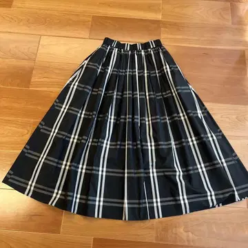 UNITEDARROWS 유나이티드 애로우즈 체크 플레어 스커트