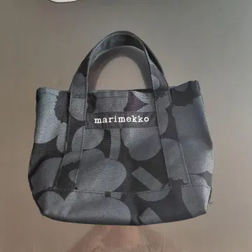 marimekko 꽃무늬 토트백 블랙/그레이