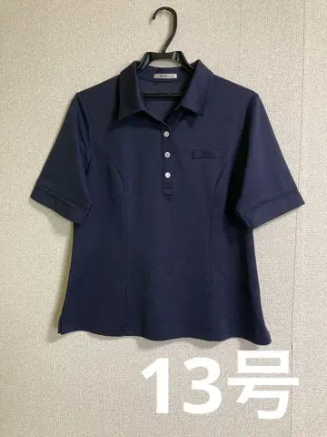BONOFFICE 네이비 피케 셔츠 13호 오피스 사무복