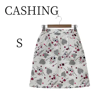 CASHING 하트 프린트 타이트 스커트 S
