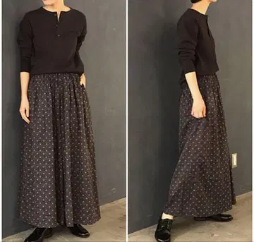 siiwa 인도 개더 프린트 와이드 팬츠 어반 리서치 도어스