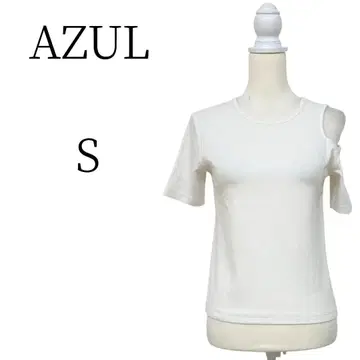 AZUL 화이트 S 사이즈 반팔 티셔츠