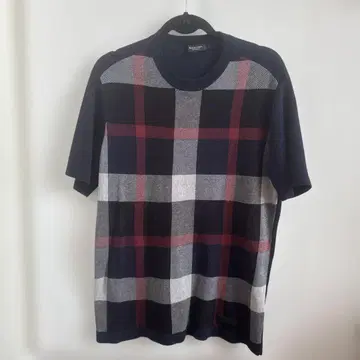 BLACK LABEL CRESTBRIDGE 체크 무늬 썸머 니트 남성용