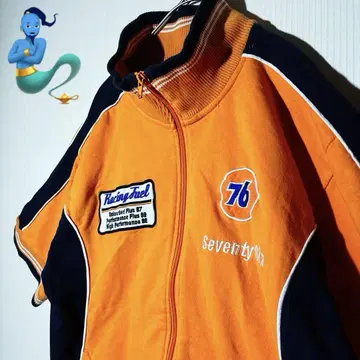 [개성파 구제 의류] 76 lubricants 트랙 자켓 와펜 반팔