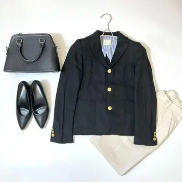 Deuxieme Classe 린넨 자켓 실크 골드 버튼 일본제 레어