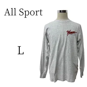 All Sport 올 스포츠 그레이 긴팔 티셔츠 L