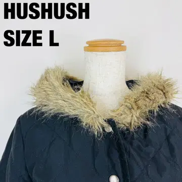 HUSHUSH 후드 부착 퀼팅 다운 자켓 심플 무지 [A-347]