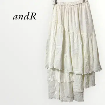 안드아르 andR 화이트 티어드 롱 스커트 [M~L] 아지메