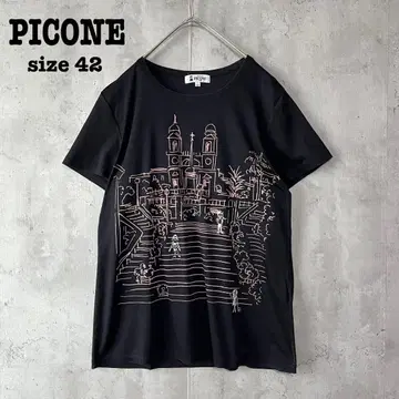 피코네 Studio Picone 티셔츠 42 블랙 새상품급 상의