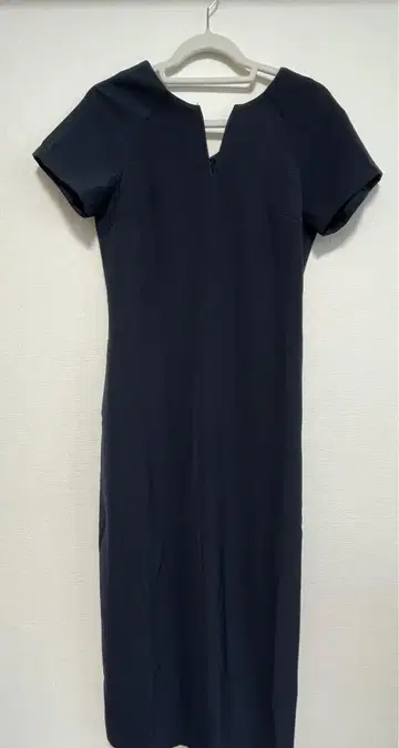 벌스데이 바쉬 KEY NECK I LINE DRESS M 네이비