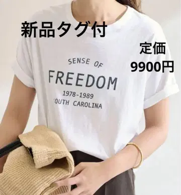 새상품 FRAMeWORK 프레임워크 FREEDOM 로고 T-SHIRT