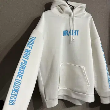 BRIGHT 후드티 화이트