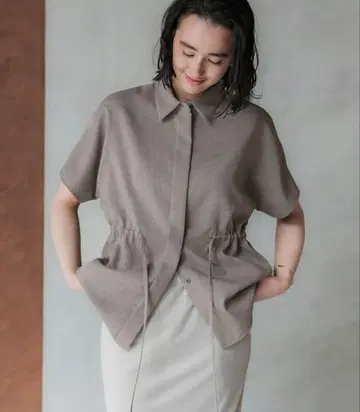 crewre 크루레 세미 돌먼 드로스트 디자인 셔츠 size3