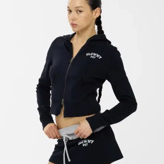 GLOWNY | 글로니 Glowny Muffin Hoodie Top Brown Small #glowny