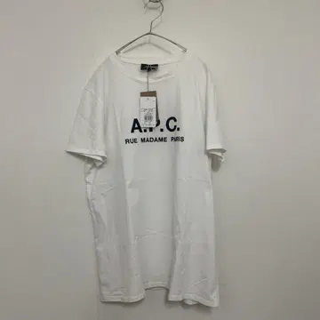 A.P.C. 화이트 로고 티셔츠
