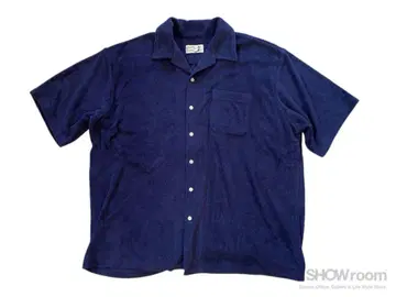 Cloveru PILE Shirt - NAVY M 사이즈