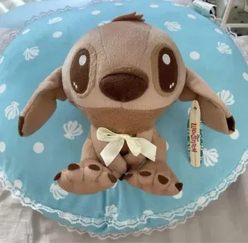 디즈니 스티치 봉제 인형 브라운