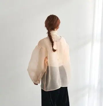 Hinari 오간자 시어 2way 블라우스
