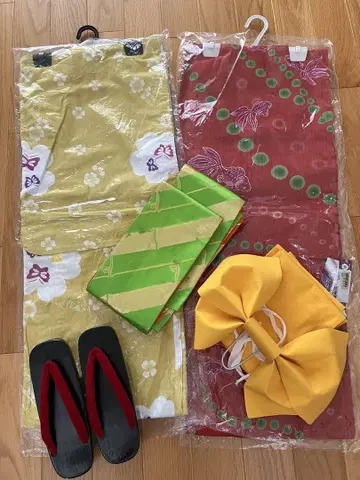 유카타, 오비, 일본 나막신 5종 세트