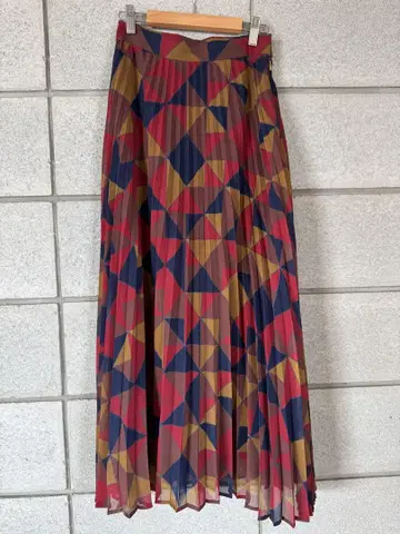 AMERI HEATHER RETRO SKIRT 플리츠 스커트 S 사이즈