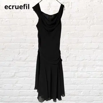 ecruefil 에크루필 파티 드레스 롱 원피스 블랙 M