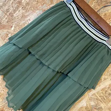 AE8403 ZARA 자라 미니 스커트 그린 여성용 24 네이비