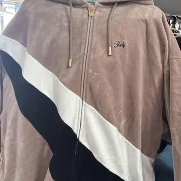 Rady 베이지 지퍼 후드 후드티