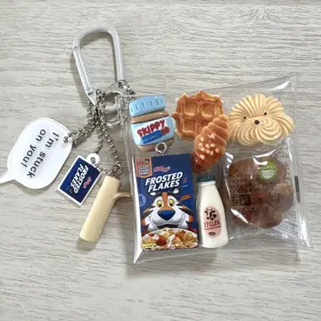 가챠 파우치 케로그 싸개 빵 아침 식사