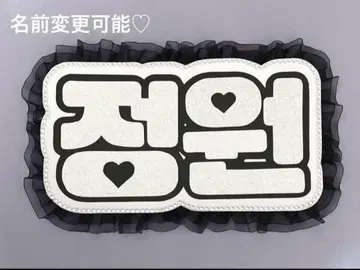 네임 보드 정원 ENHYPEN 에나프 실버 글리터