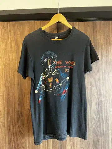 THE WHO AMERICAN TOUR '82 티셔츠 빈티지