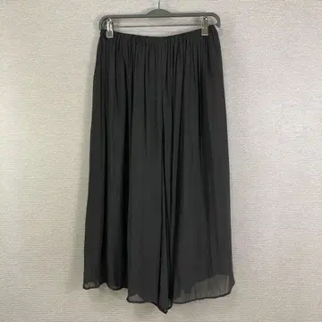BEARDSLEY 쉬폰 개더 팬츠 F 블랙