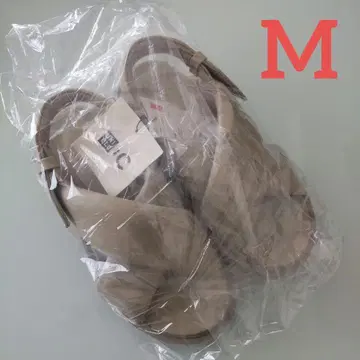 새상품 유니클로 / 크로스 스트랩 샌들 (BEIGE M 사이즈)